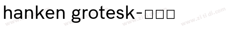 hanken grotesk字体转换